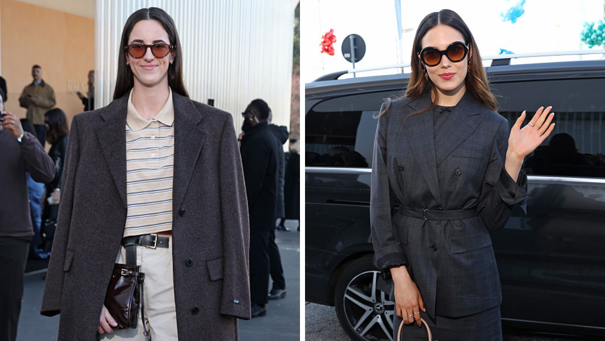 Caitlin Clark Links Up With Eileen Gu At Milan Fashion Week