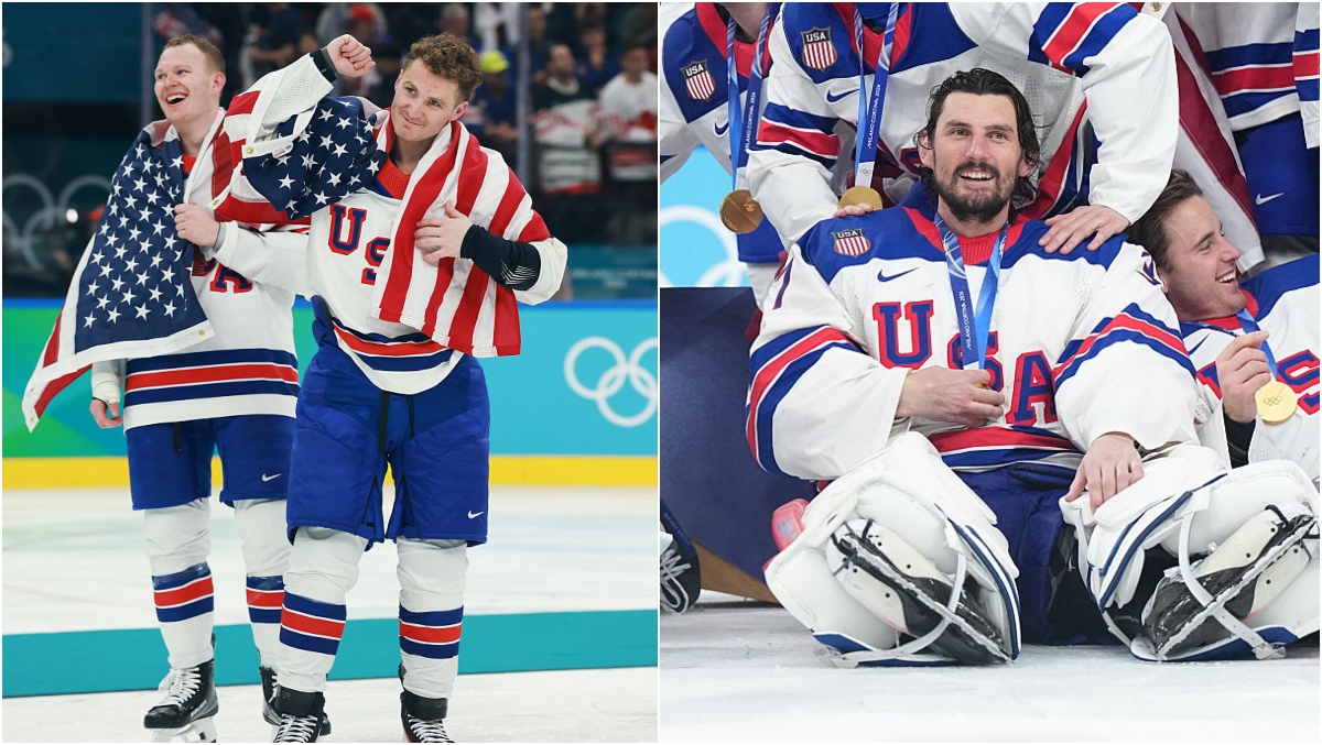 Team USA's Brady Tkachuk, Matthew Tkachuk, And Connor Hellebuyck Talk Whirlwind Couple Of Days