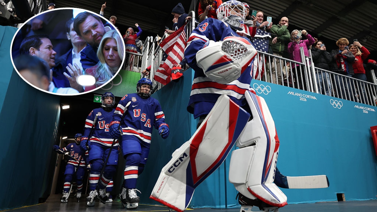 “American Patriots Marco Rubio and JD Vance Cheer On Team USA Victory Against Czechia in Olympic Opener!”
