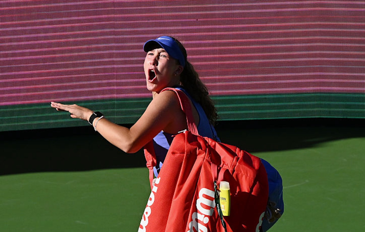 Tennis Star Completely Unravels, Punches Herself Before Cursing At Crowd In Epic Meltdown