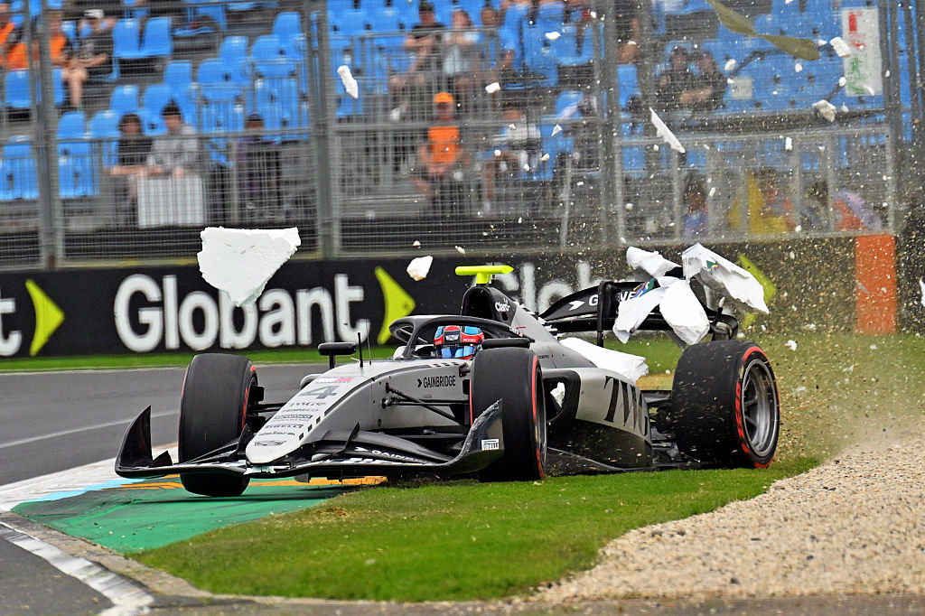 Colton Herta's F2 Season Gets Off To A Rough Start With Big Crash In Practice